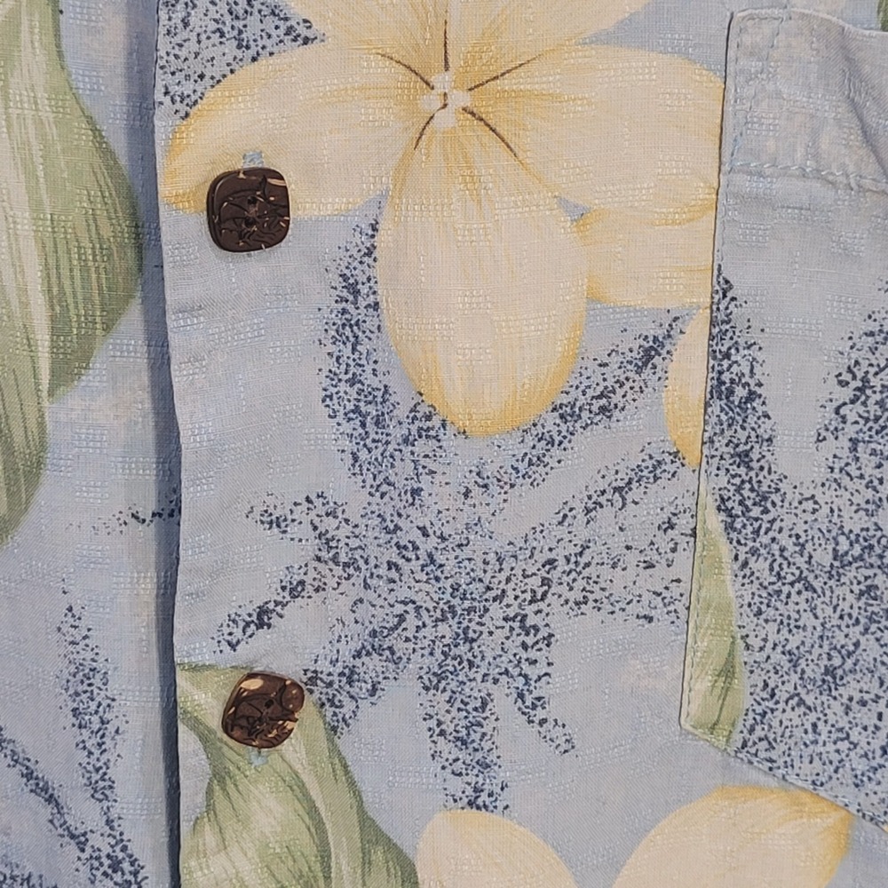 Hawaiian print floral Men's Large 100% Silk Bermuda Bay - Picture 5 of 7